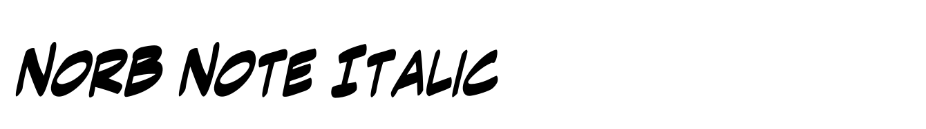 NorB Note Italic